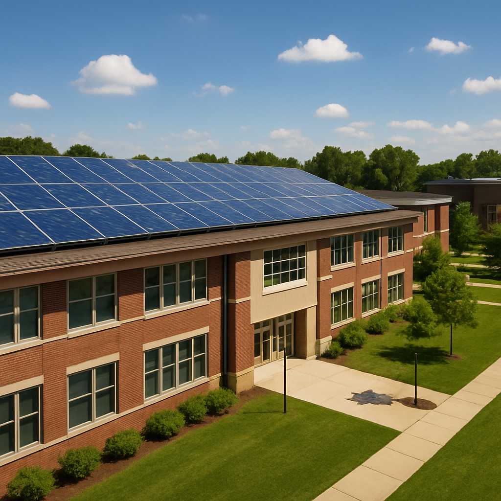 Educational Institutions solar installation by LumoraX Renewables