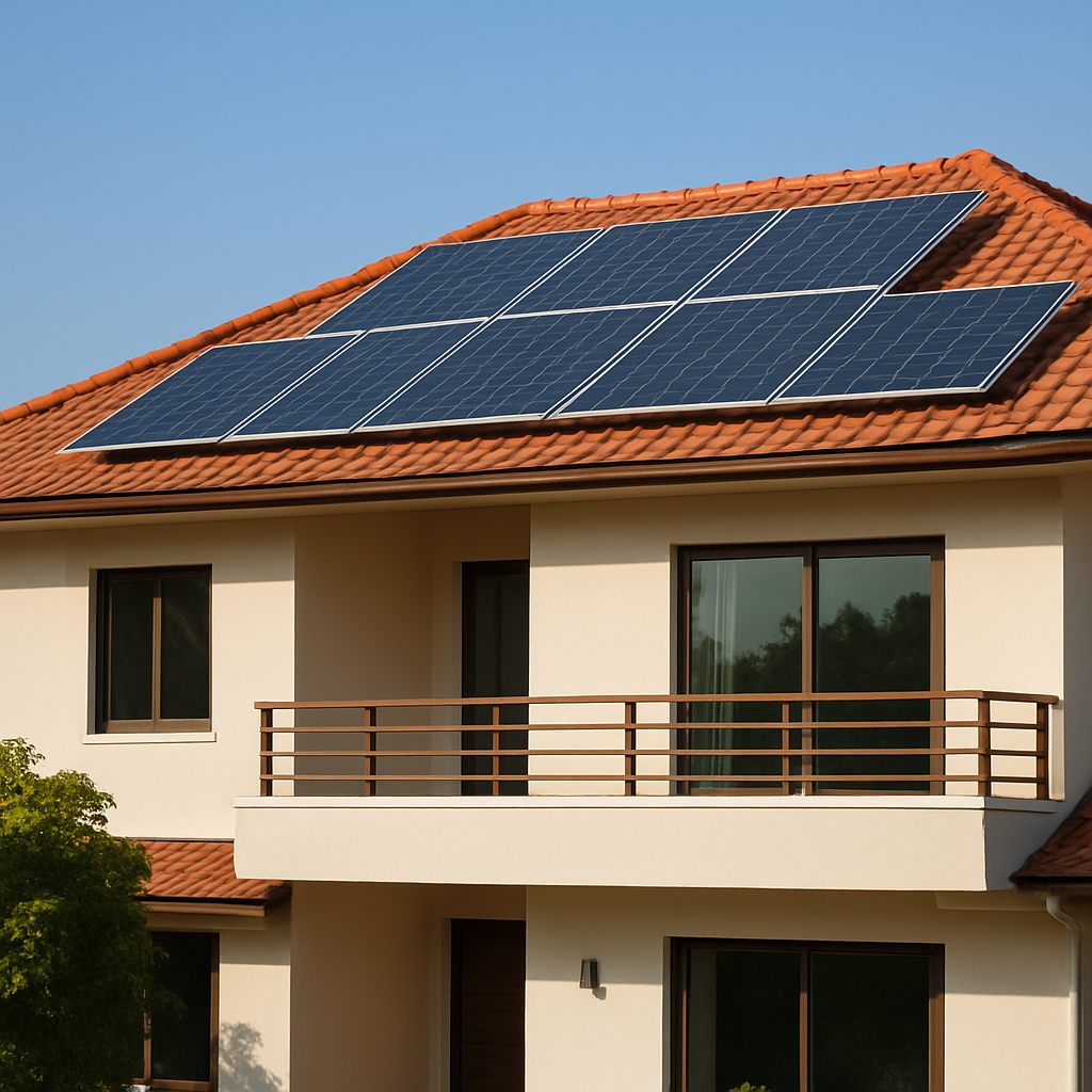 Residential Rooftop Solar solar installation by LumoraX Renewables